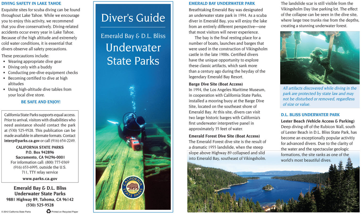 Emerald Bay Underwater State Park