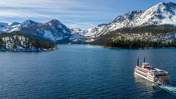 MS Dixie II entering Emerald Bay Lake Tahoe