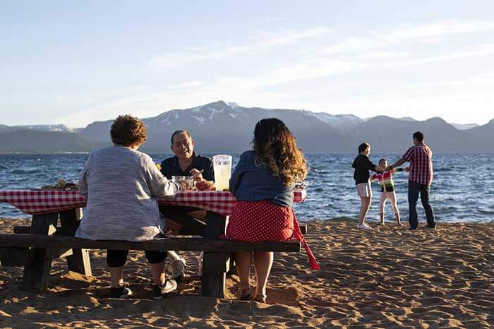 Family Fun at Nevada Beach Lake Tahoe