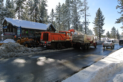 Snow removal in South Lake Tahoe