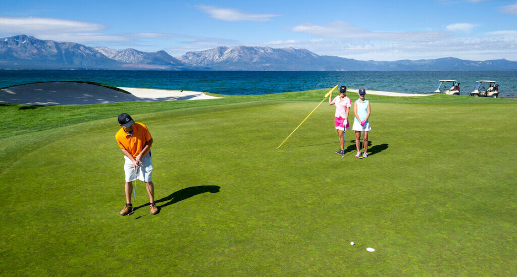 Putting on the Green at Edgewood Tahoe