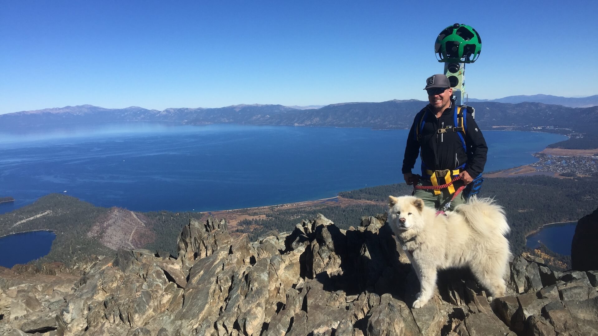 Top of Mt Tallac with the Google Trekker / LTVA