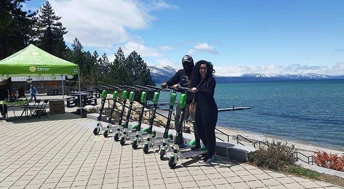 Lime Scooters at Lake Tahoe