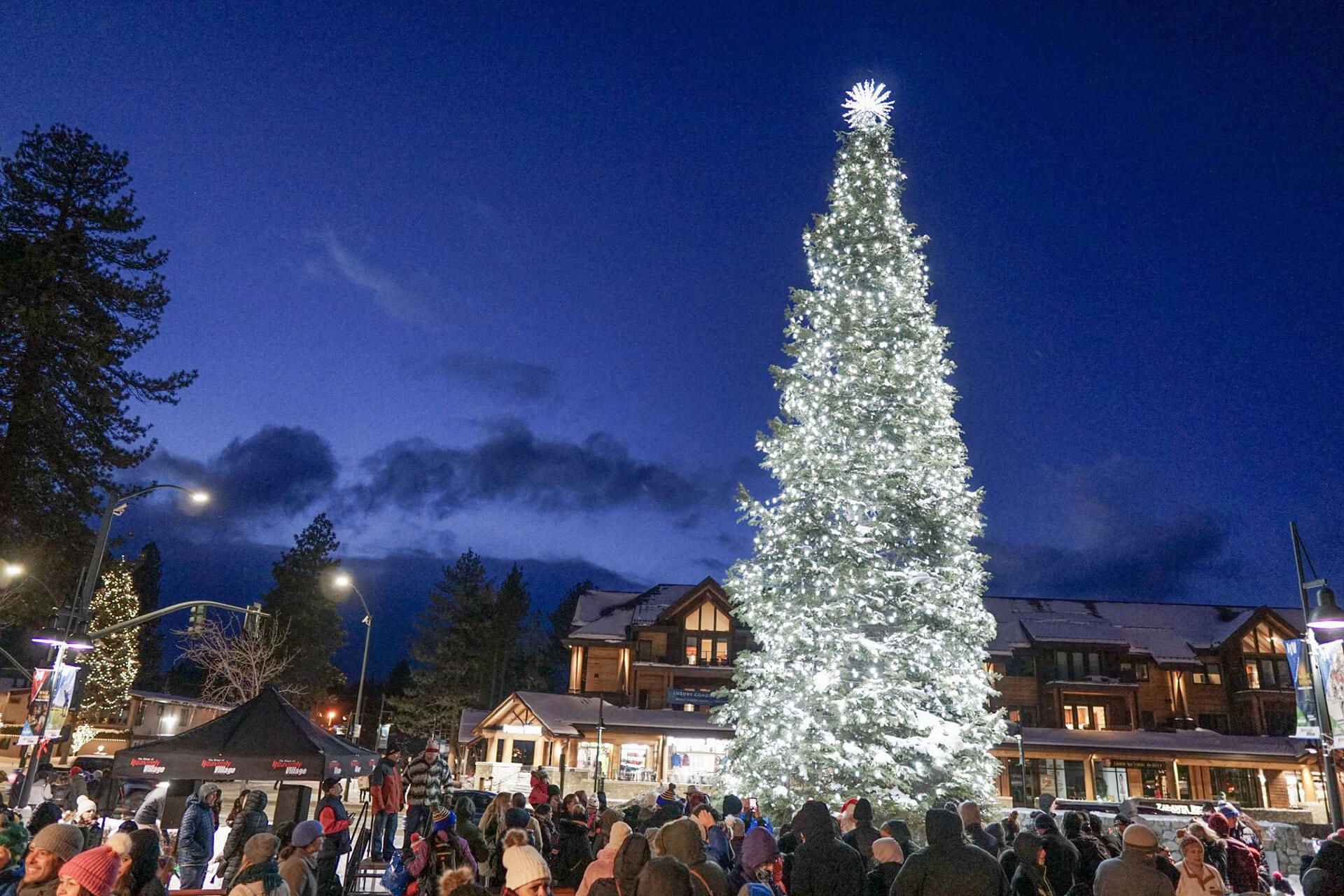 Holiday Tree Lighting at the Heavenly Village Lake Tahoe Tahoe South