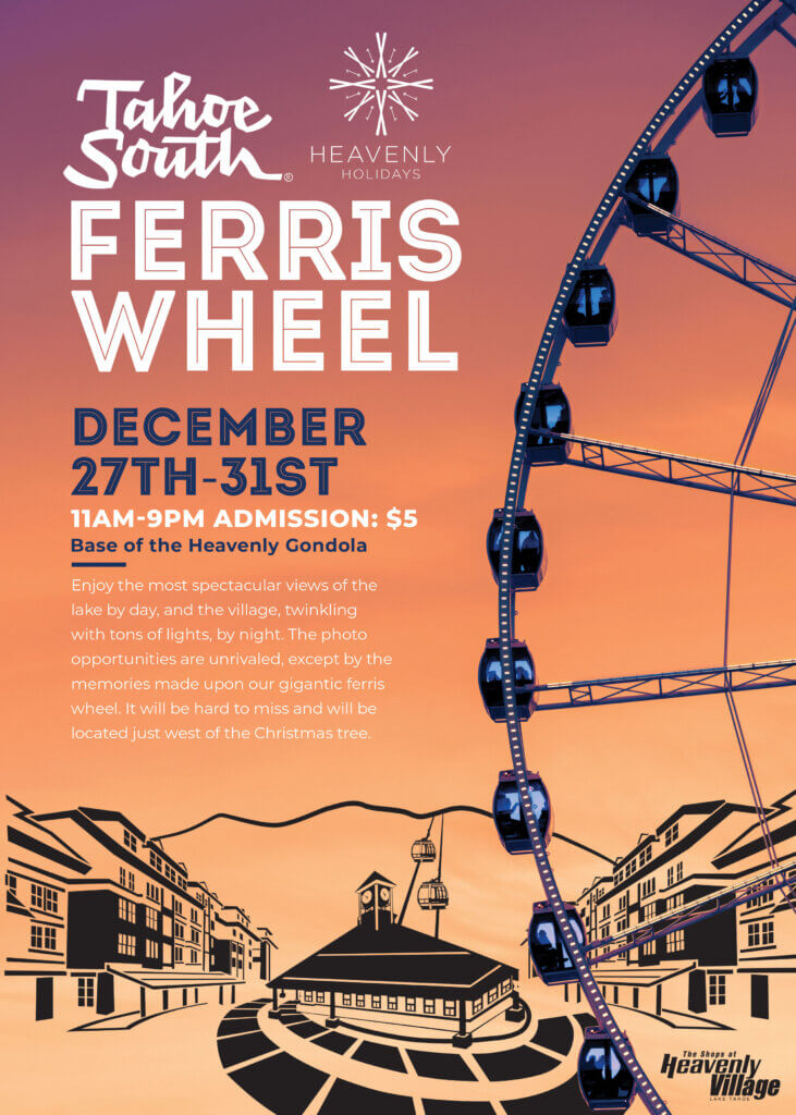 Tahoe South Ferris Wheel Heavenly Village Heavenly Holidays