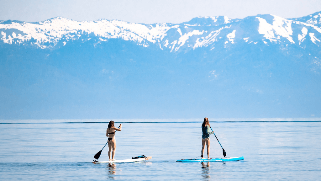 Paddleboarding Lake Tahoe